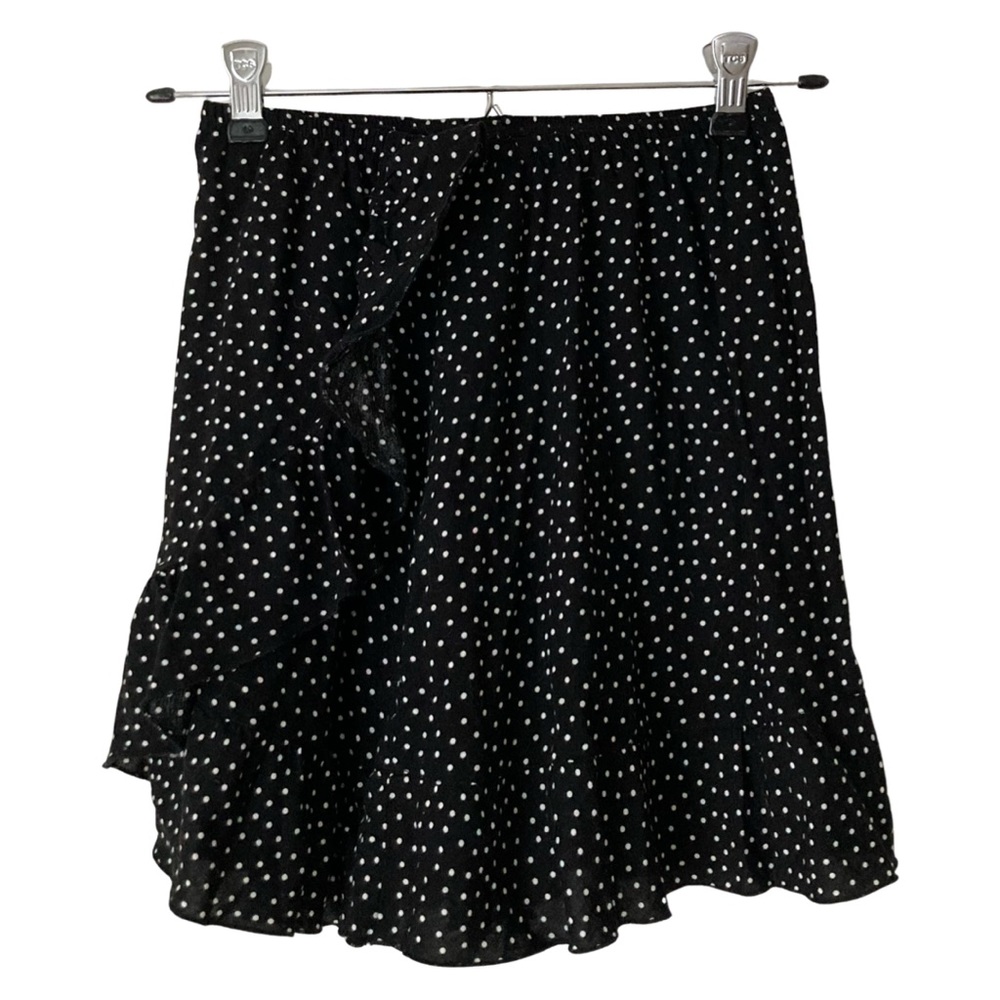 Brandy Melville black and white polka dots skirt, ONE SIZE